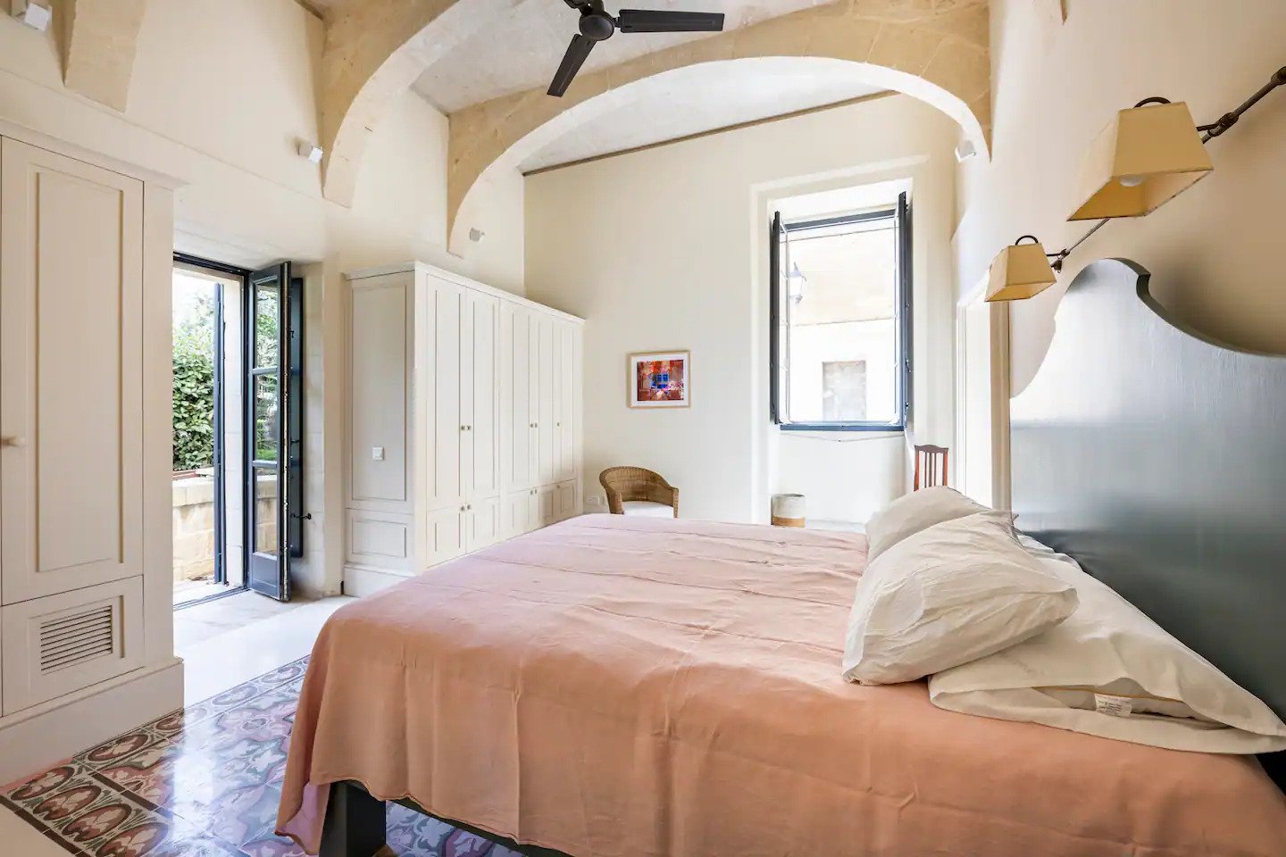 Serene double bedroom with traditional Maltese details